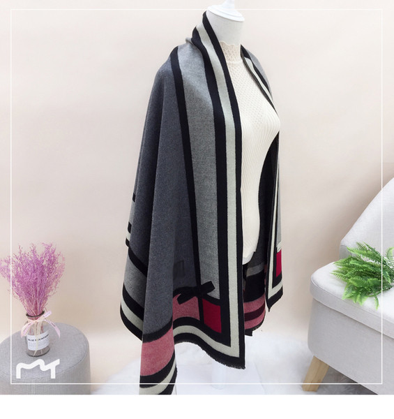 Ženski jesensko-zimski šal od imitacije kašmira