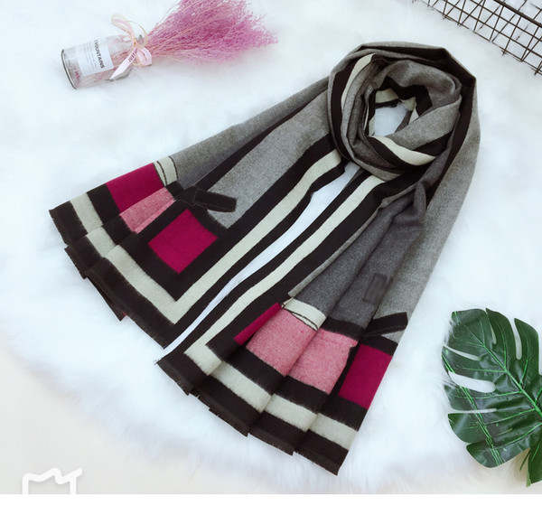 Ženski jesensko-zimski šal od imitacije kašmira