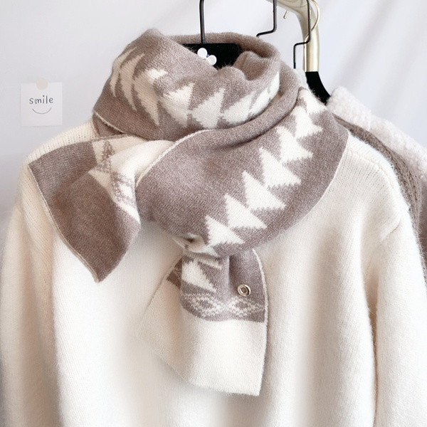 Vuneni zimski ženski šal u pet boja