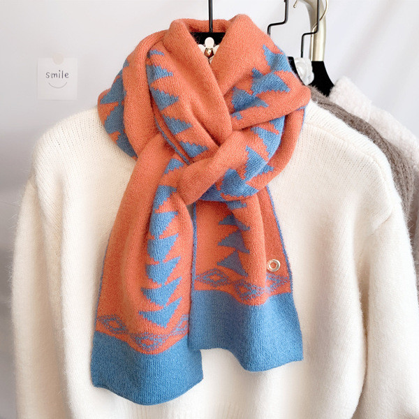 Vuneni zimski ženski šal u pet boja