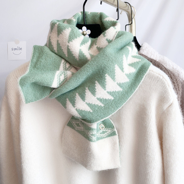 Vuneni zimski ženski šal u pet boja