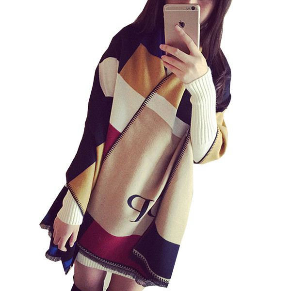 Šareni ženski zimski šal