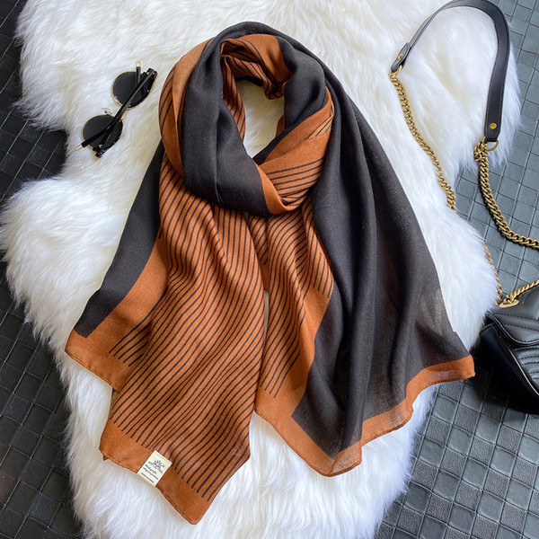 Ženski pamučni šal za jesen i proljeće u dvije boje