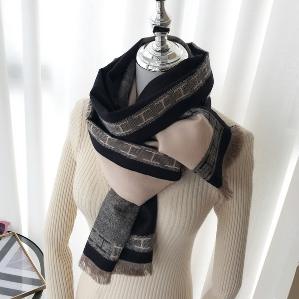 Ženski zimski debeli šal s resama