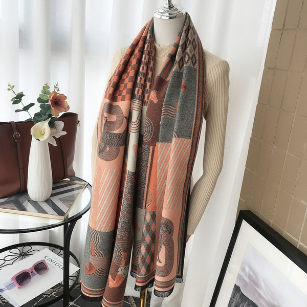 Ženski zimski šal sa zebrom