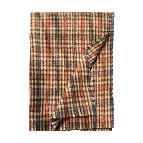 Ležeran vuneni karirani ženski šal