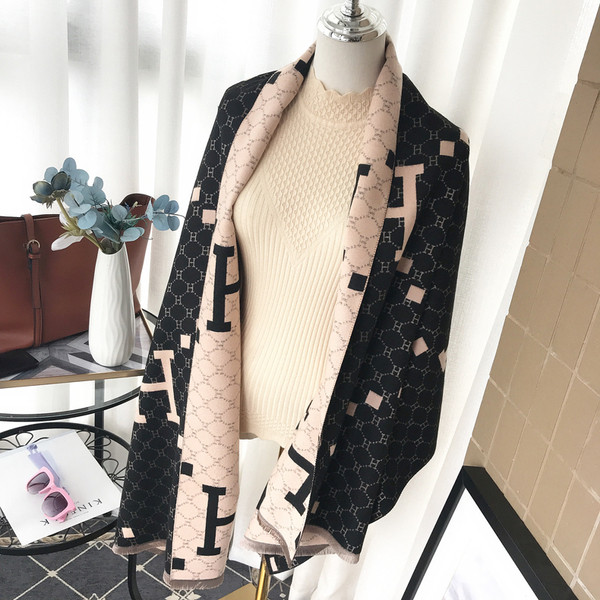 Dvostrani ženski zimski šal