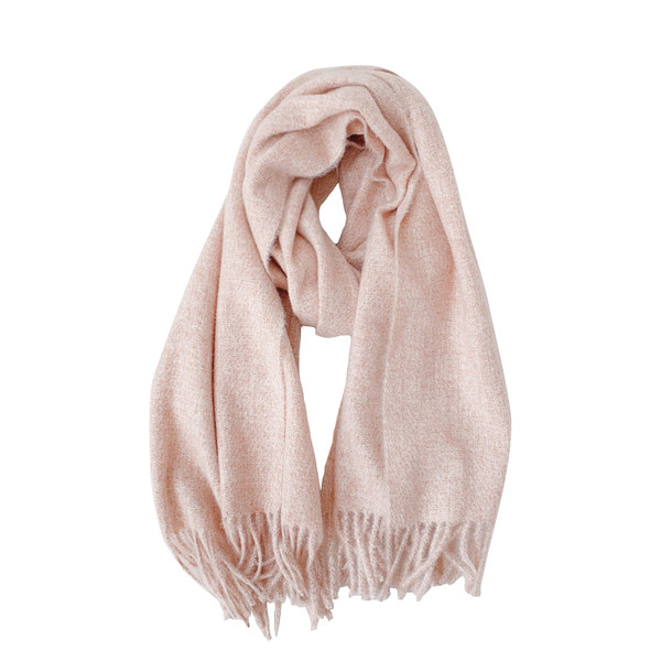 Alkalmi női téli sál, rojtokkal, három színben