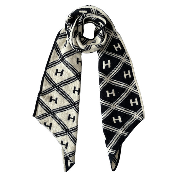 Alkalmi női gyapjúsál barna és fekete színben