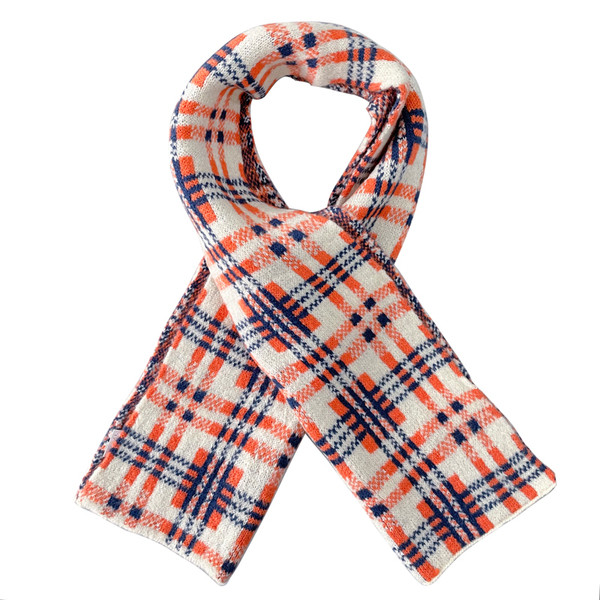 Női téli gyapjú sál színes mintával