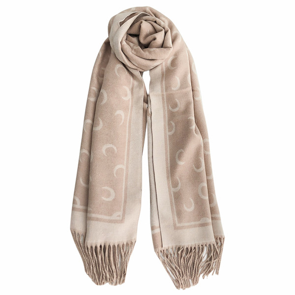 Modern női téglalap alakú sál rojtokkal