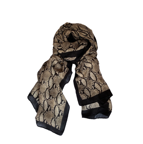 Eșarfă modernă de damă cu model de șarpe