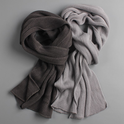 Casual men`s winter scarf
