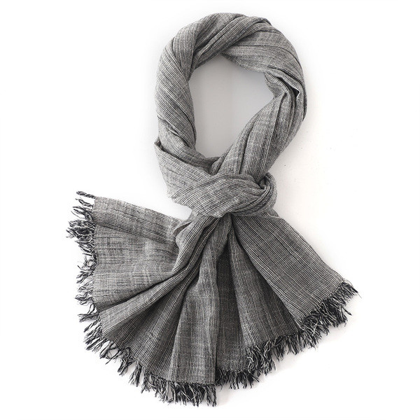 Férfi sál rojtokkal tavaszra és őszre