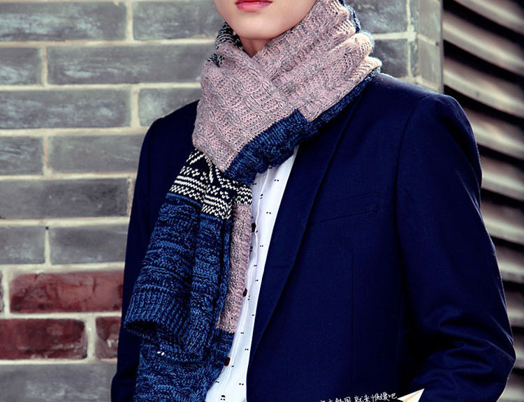 Színes férfi téli sál