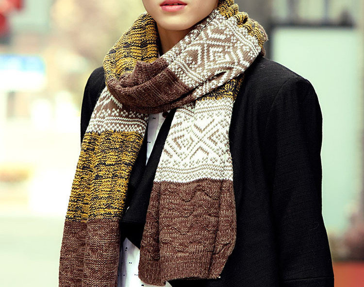 Színes férfi téli sál