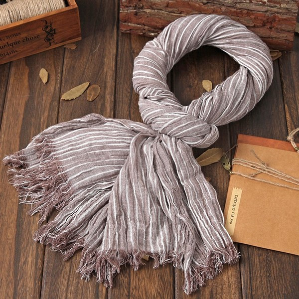 Férfi téli sál rojtokkal több színben