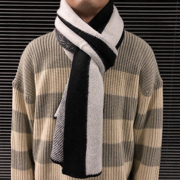 Alkalmi férfi kötött sál három színben