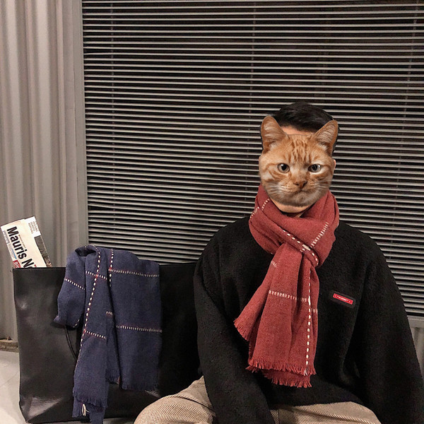 Új modell férfi alkalmi sál három színben