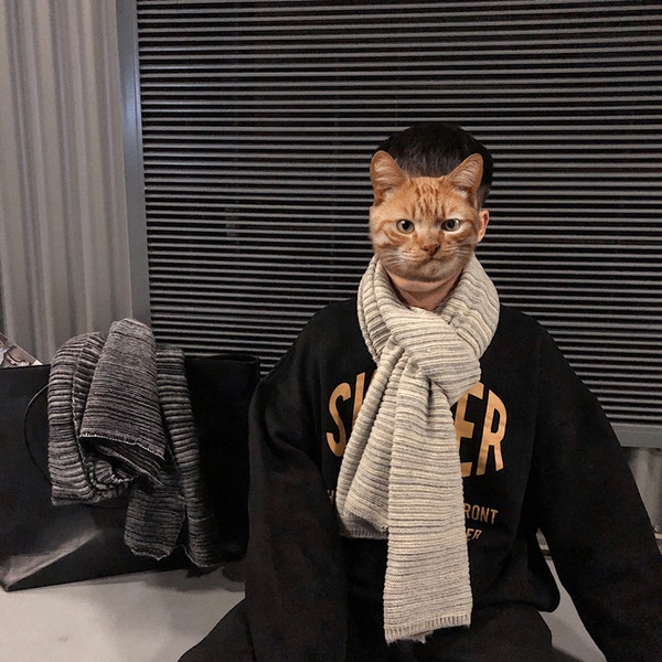 Alkalmi férfi sál három színben, télre is alkalmas