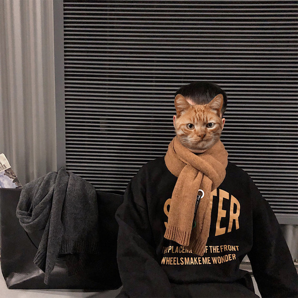 Alkalmi férfi gyapjú sál négy színben