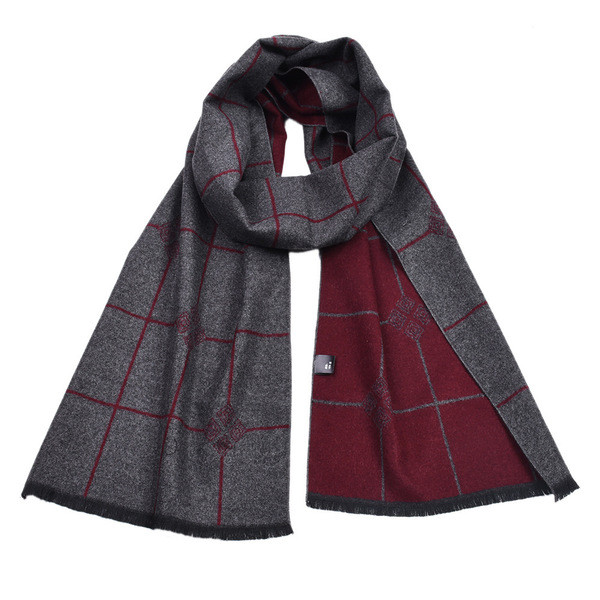 Kockás férfi sál - puha