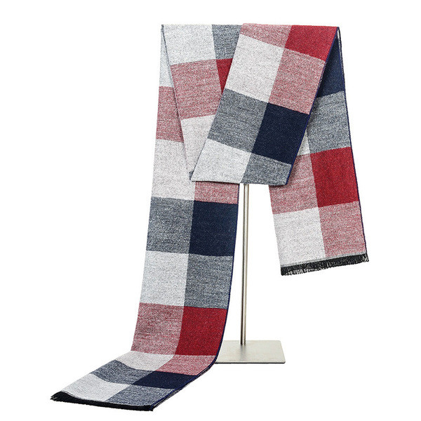 Színes férfi kockás sál