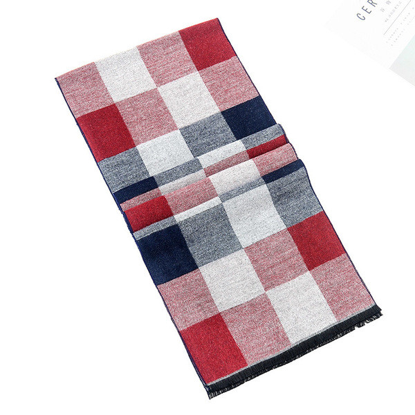 Színes férfi kockás sál