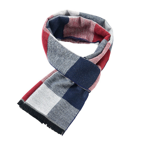 Színes férfi kockás sál