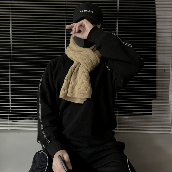 Férfi kötött téli sál három színben