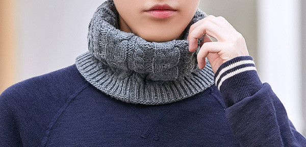 Új modell férfi kötött sál több színben