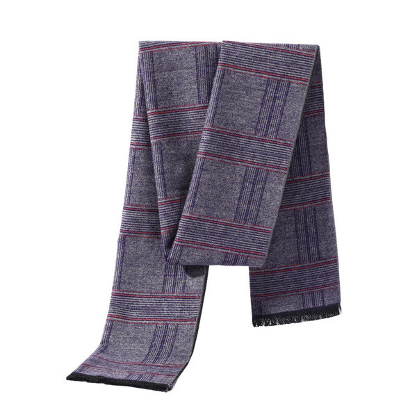 Férfi gyapjú sál rojtokkal