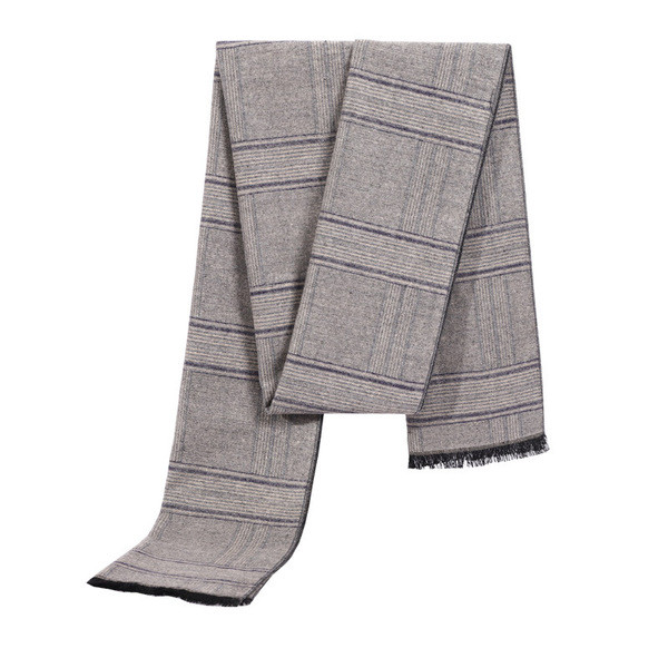 Férfi gyapjú sál rojtokkal