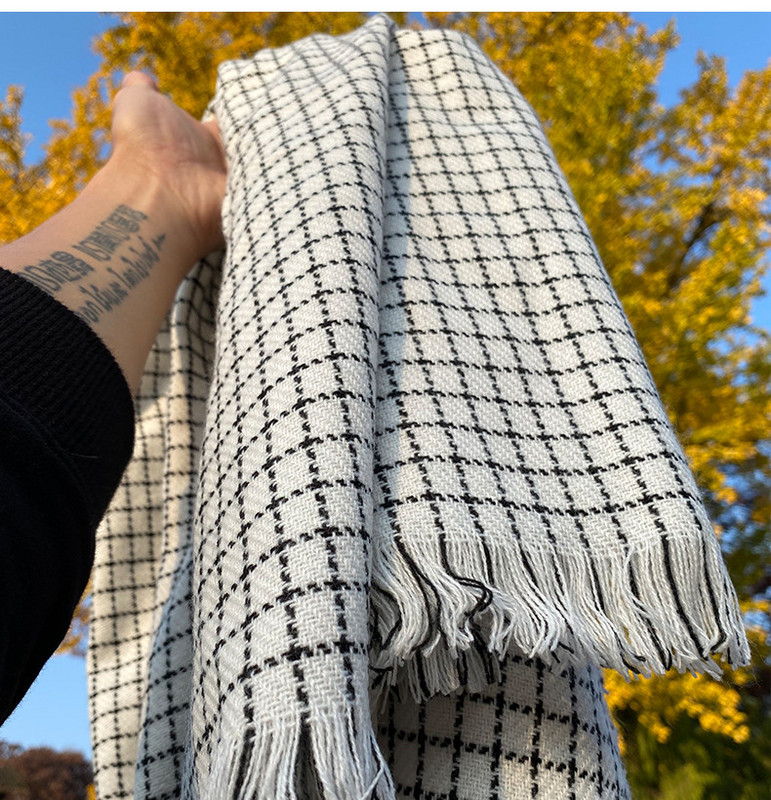 Alkalmi férfi sál, rojtokkal, télre, három színben