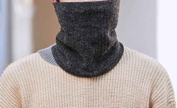 Férfi alkalmi sál meleg béléssel-tiszta modellel