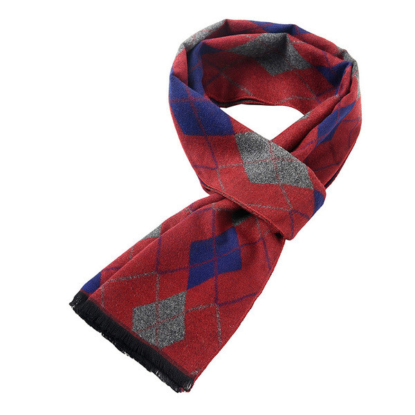 Alkalmi férfi sál geometrikus formákkal