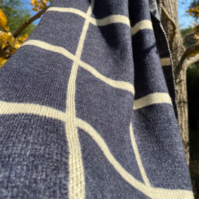 Női téli gyapjú sál férfiaknak, fekete, szürke és barna színben