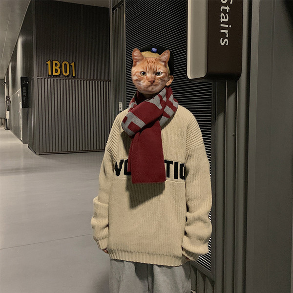 Alkalmi téli sál férfiaknak, fekete és bordó színben