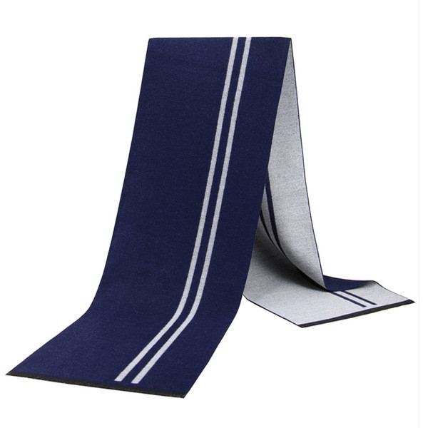 Férfi gyapjú sál csíkokkal