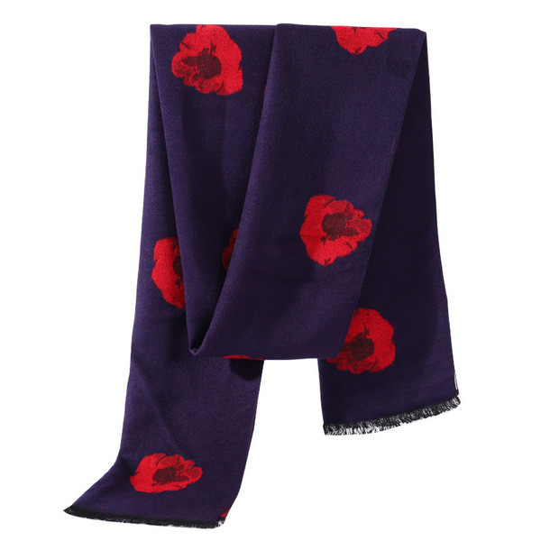 Modern pamut férfi sál mintával