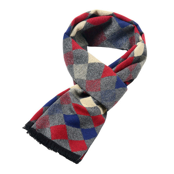 Új modell férfi sál színes mintával