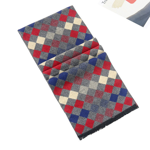 Új modell férfi sál színes mintával