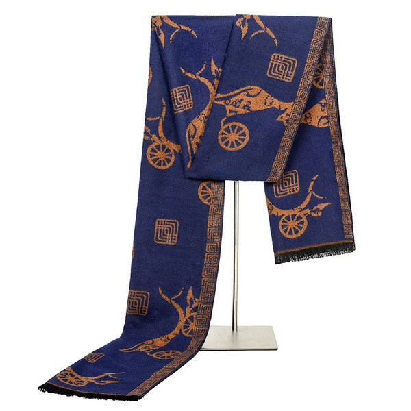 Új modellű férfi színes sál nyomattal