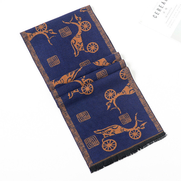 Új modellű férfi színes sál nyomattal