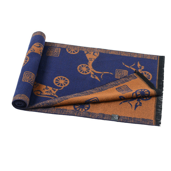 Új modellű férfi színes sál nyomattal