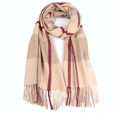 Férfi téli sál rojtokkal