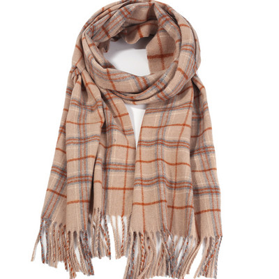 Férfi téli sál rojtokkal