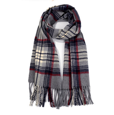 Férfi téli sál rojtokkal