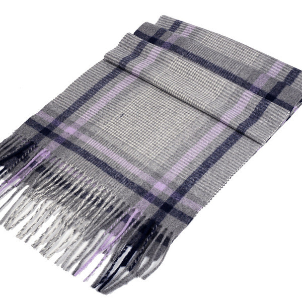 Férfi téli sál rojtokkal