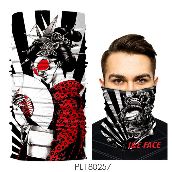 Színes férfi motorháztetős maszk